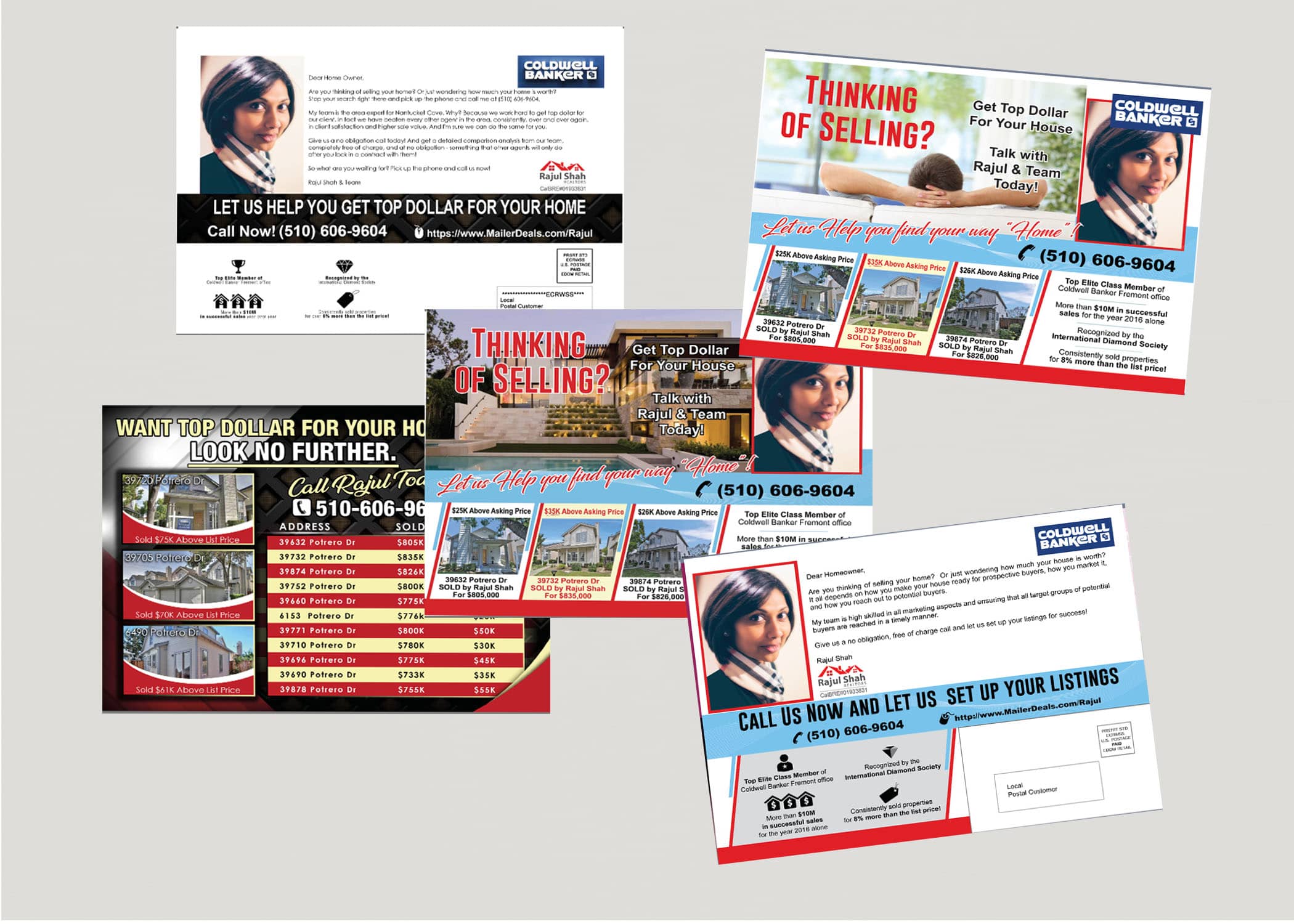 Rajul Shah Realtors saves 20 hours each month using Ellipsis EDDM Postcards Program