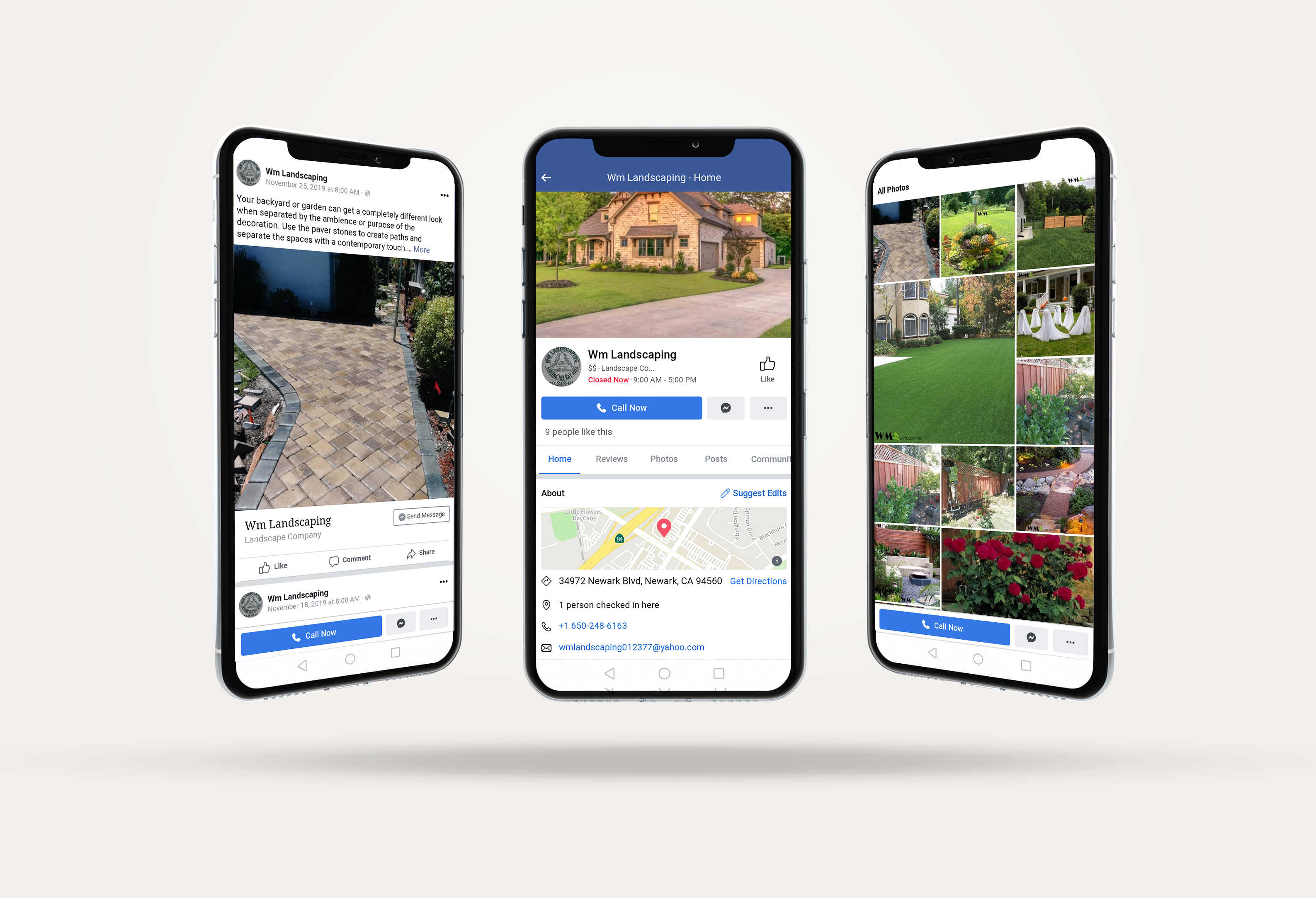 Social Media Marketing for WM Landscaping