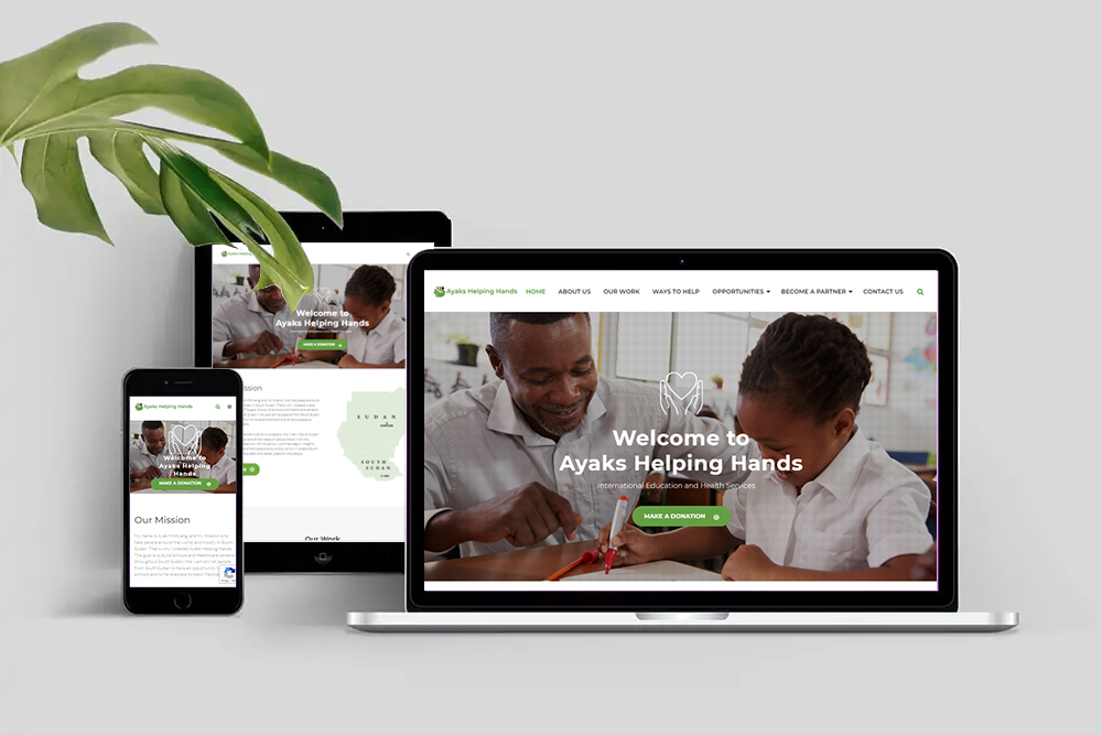 Website for Ayakâ€™s Helping Hands